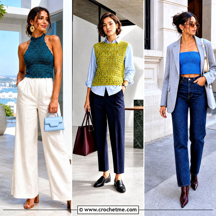 35 Simple Crochet Tops Outfit Ideas for Chic Sunny Days