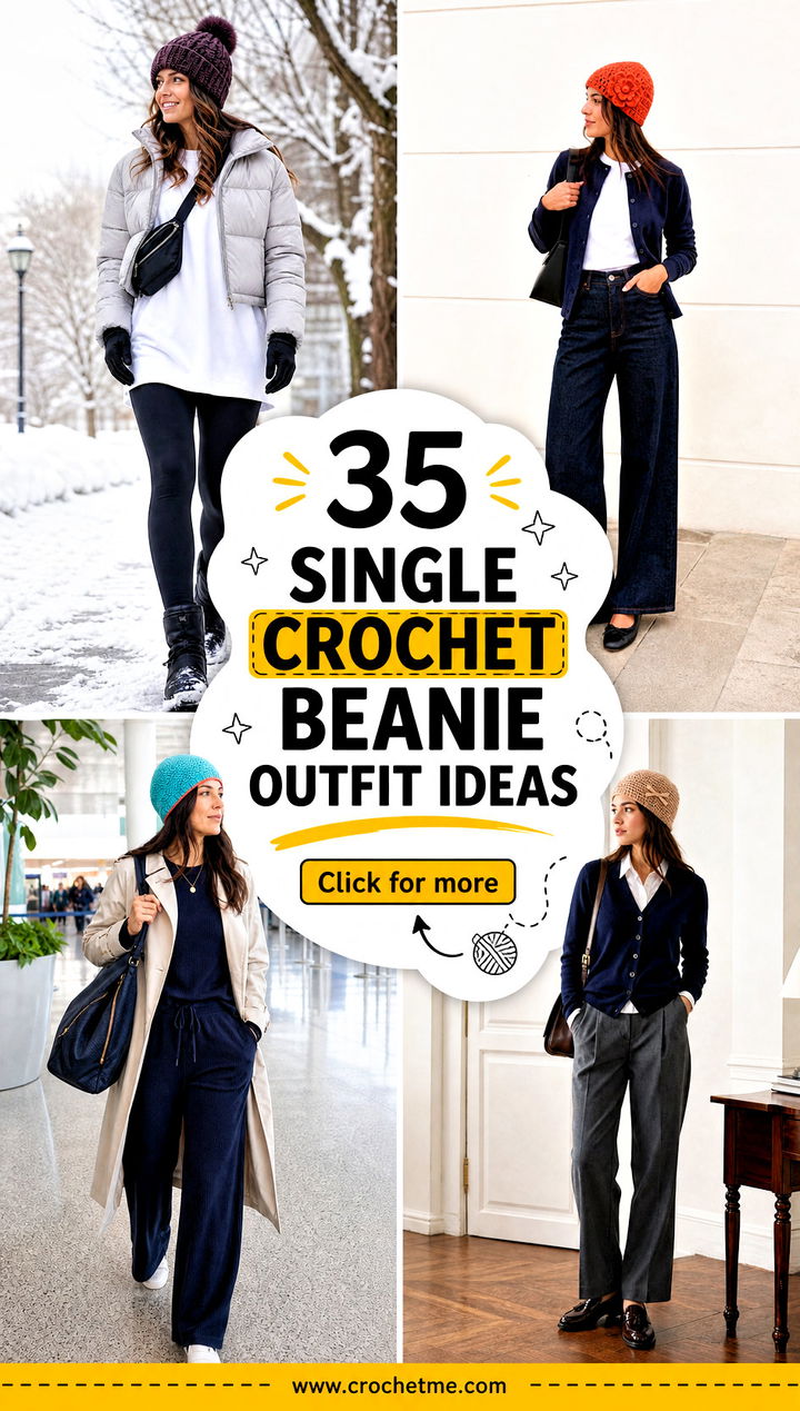35 single crochet beanie outfit ideas - 35 single crochet beanie outfit ideas