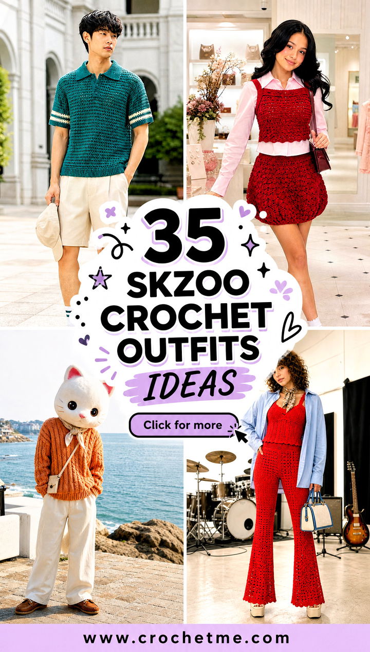 35 skzoo crochet outfits ideas - 35 skzoo crochet outfits ideas
