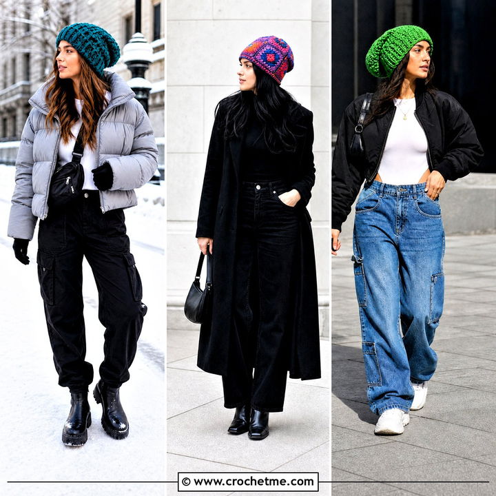35 Slouchy Crochet Beanie Outfit Ideas for Cozy Casual Style