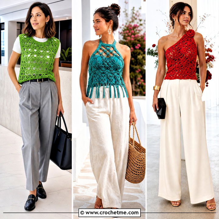 35 Solomon Knot Crochet Top Outfit Ideas for Breezy Summer Style