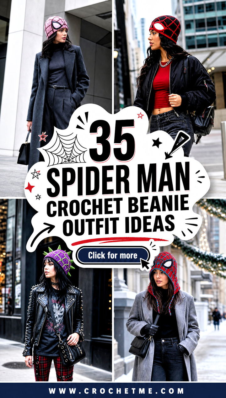 35 spider man crochet beanie outfit ideas - 35 spider man crochet beanie outfit ideas