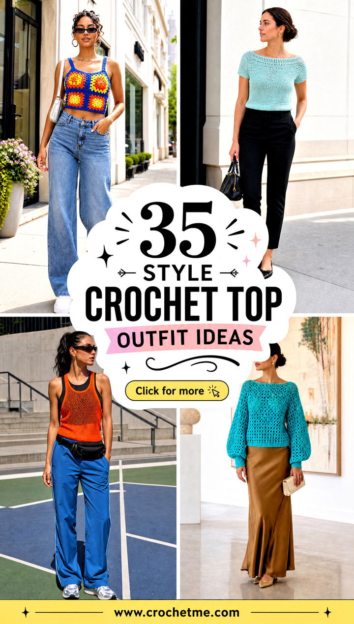 35 style crochet top outfit ideas - 35 style crochet top outfit ideas