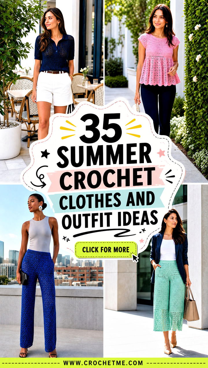 35 summer crochet clothes and outfit ideas - 35 summer crochet clothes and outfit ideas