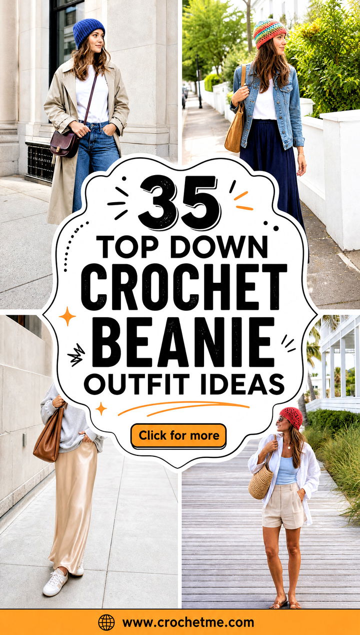 35 top down crochet beanie outfit ideas - 35 top down crochet beanie outfit ideas
