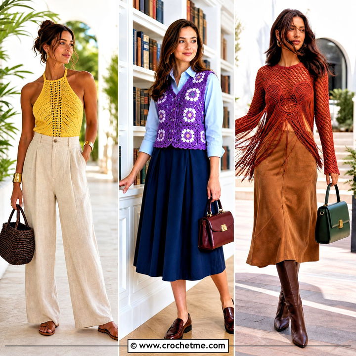 35 Trendy Crochet Tops Outfit Ideas for Fresh Summer Style