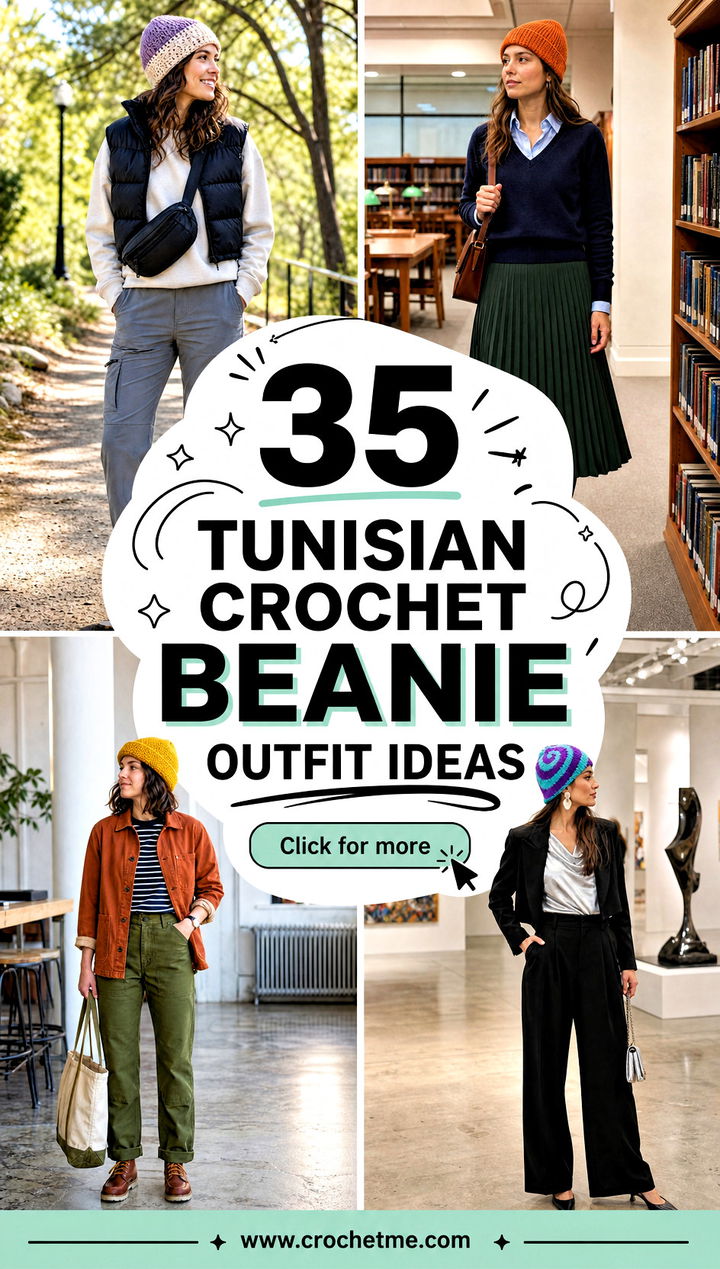 35 tunisian crochet beanie outfit ideas - 35 tunisian crochet beanie outfit ideas