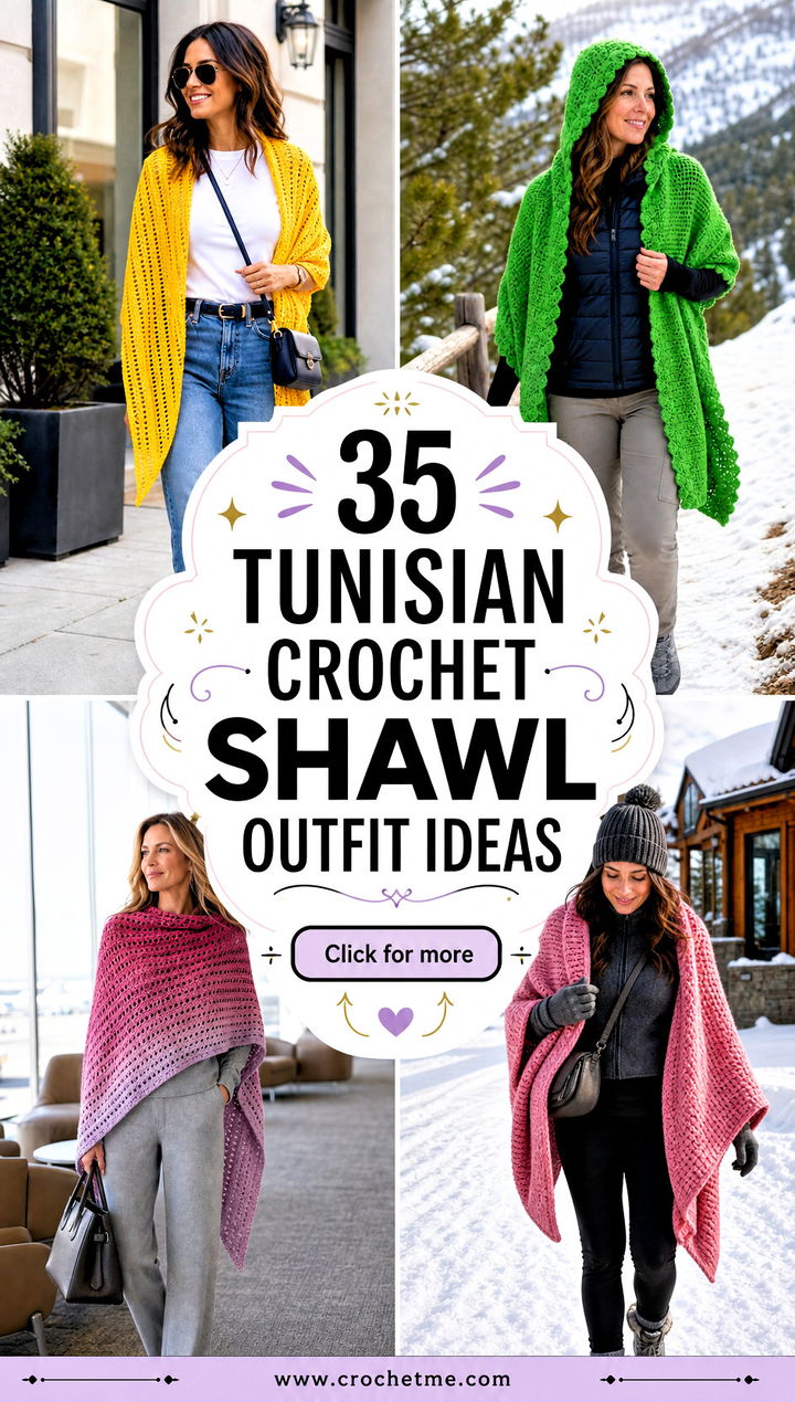 35 tunisian crochet shawl outfit ideas - 35 tunisian crochet shawl outfit ideas