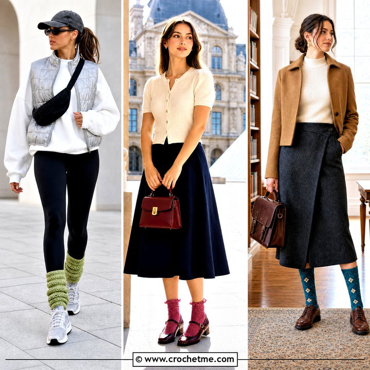 35 Tunisian Crochet Socks Outfit Ideas for Cozy Fall Looks