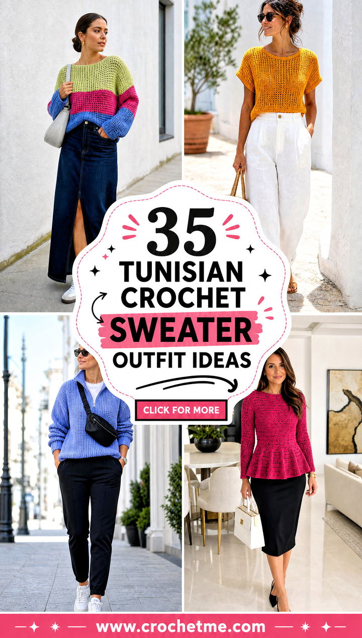 35 tunisian crochet sweater outfit ideas - 35 tunisian crochet sweater outfit ideas