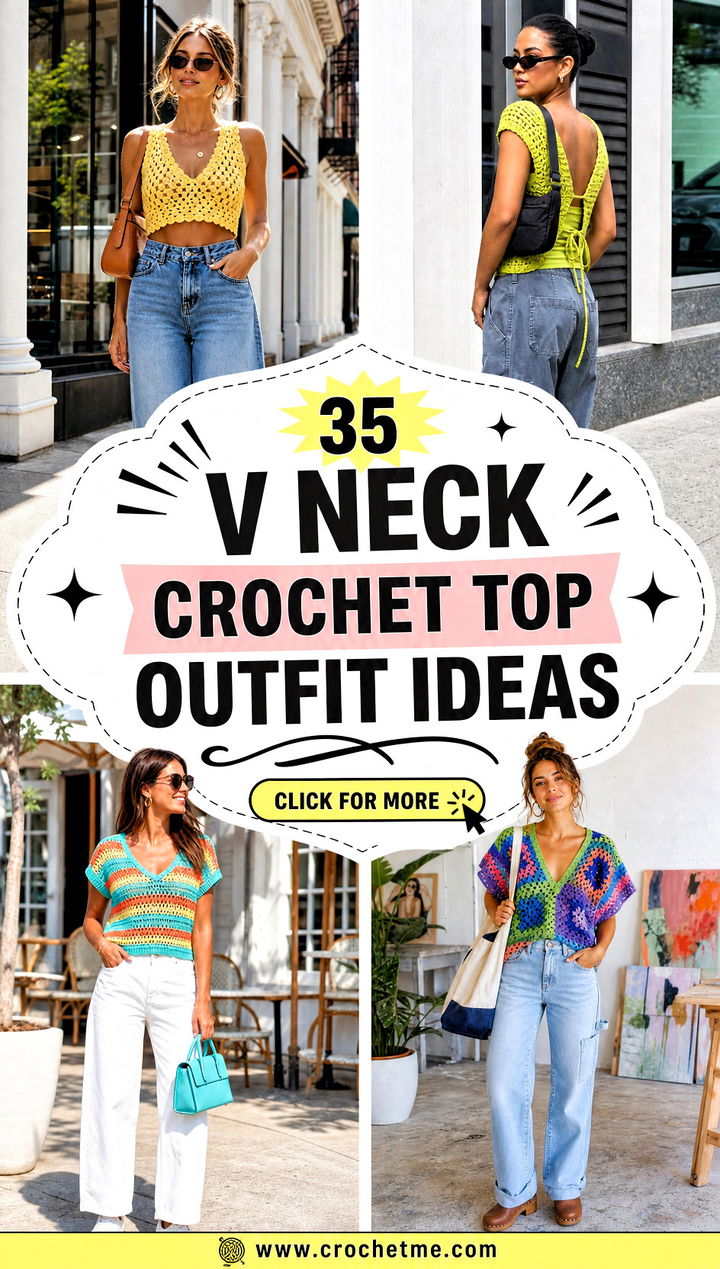 35 v neck crochet top outfit ideas - 35 v neck crochet top outfit ideas