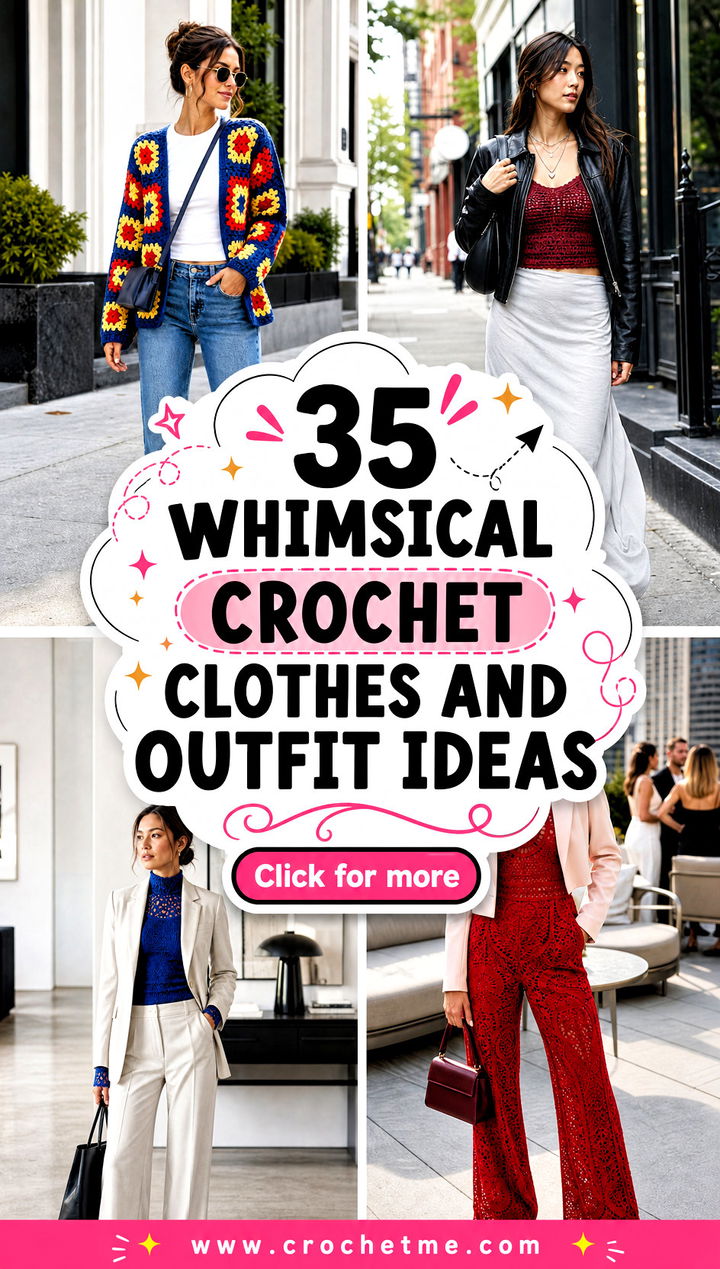 35 whimsical crochet clothes and outfit ideas - 35 whimsical crochet clothes and outfit ideas