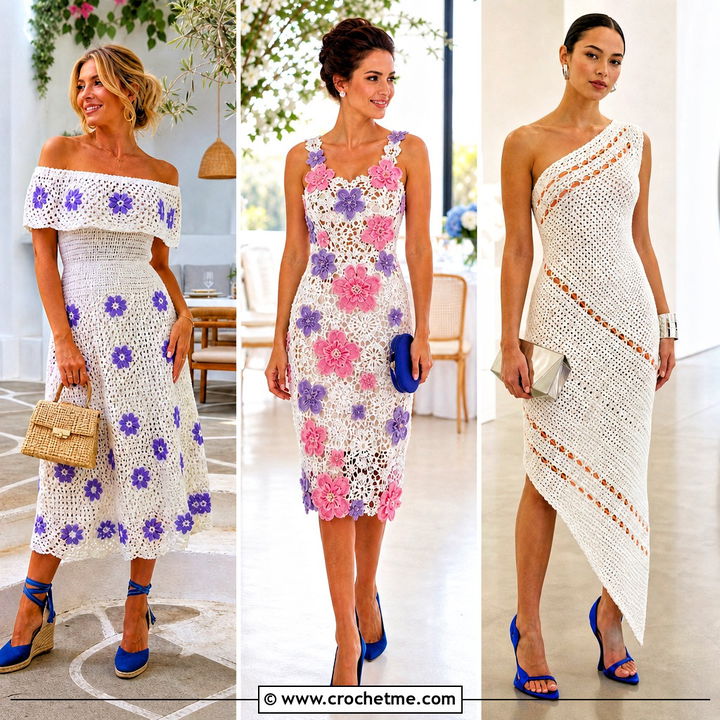 35 White Crochet Dress Outfit Ideas for Dreamy Summer Style