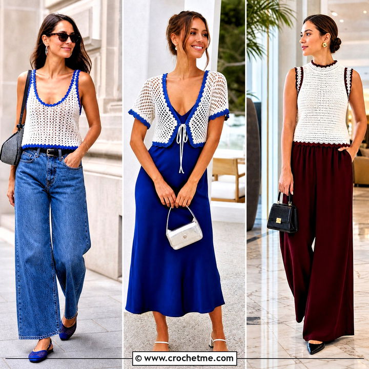 35 White Crochet Top Outfit Ideas for Chic Summer Style