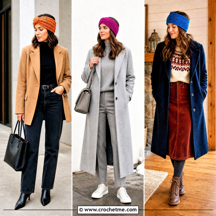 35 Winter Crochet Headband Outfit Ideas for Cozy Cold Days