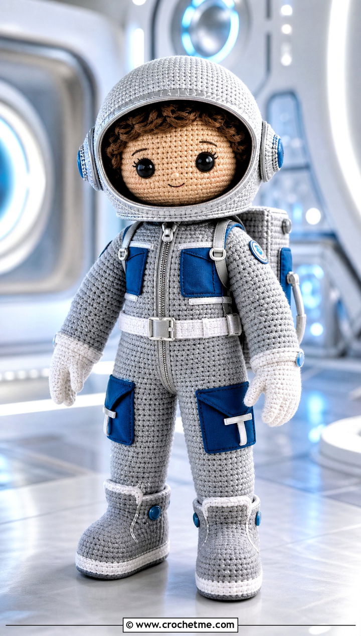 Amigurumi Astronaut Jumpsuit With Helmet And Boots - 25 amigurumi outfits ideas