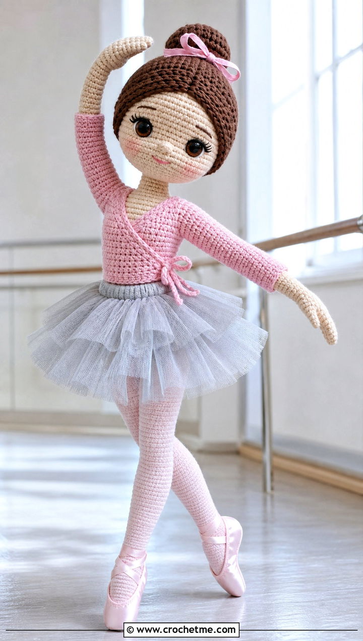 Amigurumi Ballet Wrap Top With Tutu Skirt - 25 amigurumi outfits ideas