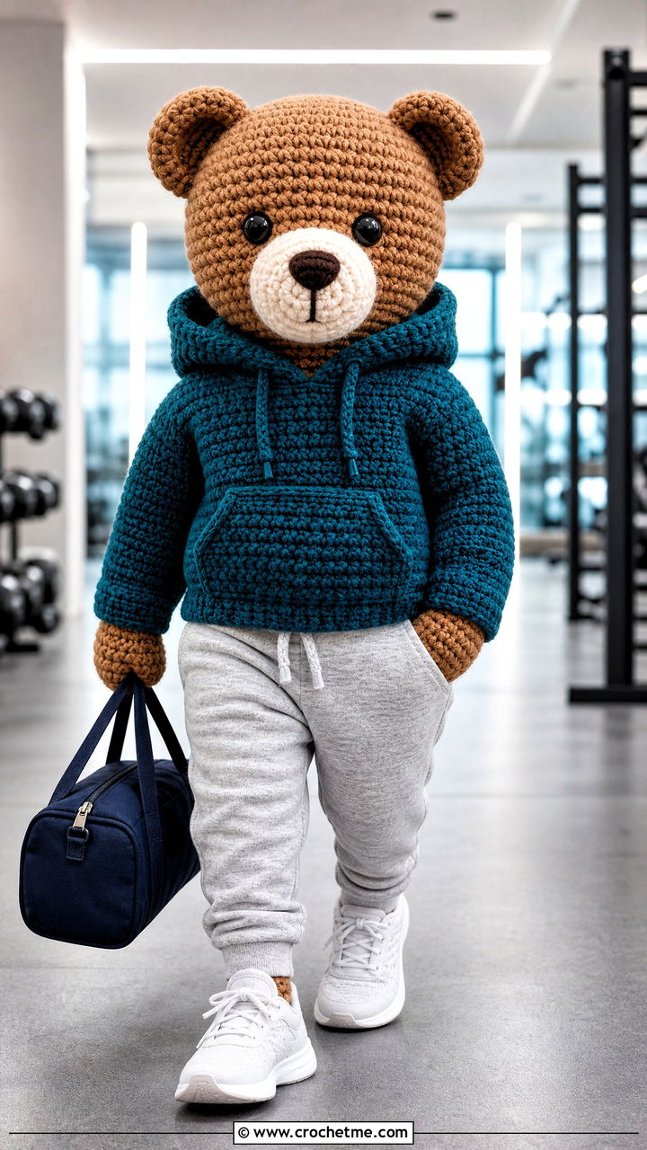 Amigurumi Crochet Hoodie With Joggers - 35 amigurumi clothes and outfit ideas