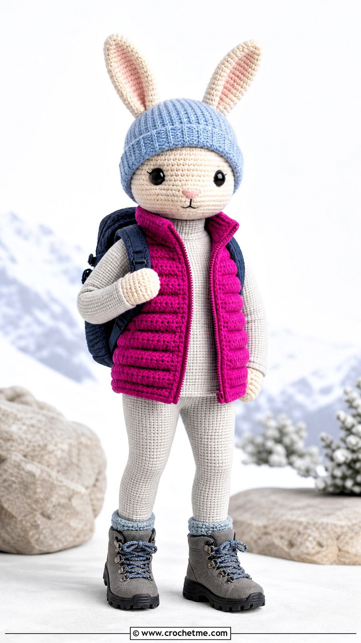 Amigurumi Crochet Puffer Vest With Thermal Set - 35 amigurumi clothes and outfit ideas