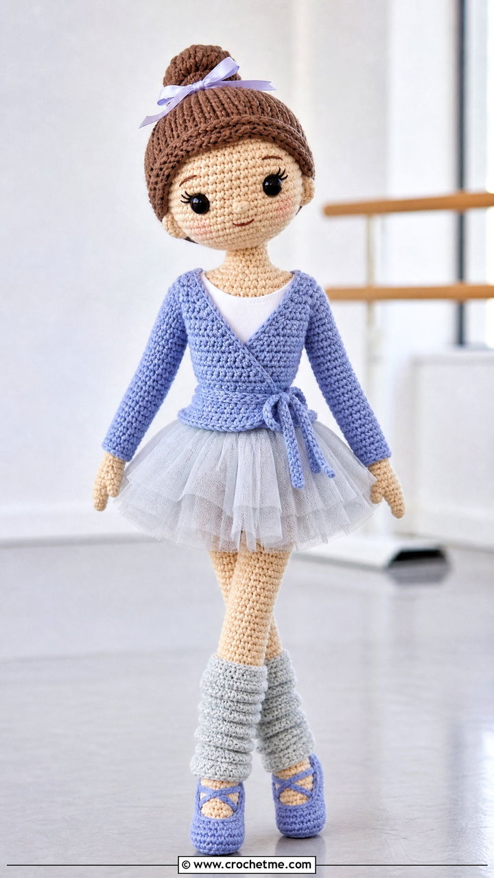 Amigurumi Crochet Wrap Cardigan With Tulle Skirt - 35 amigurumi clothes and outfit ideas