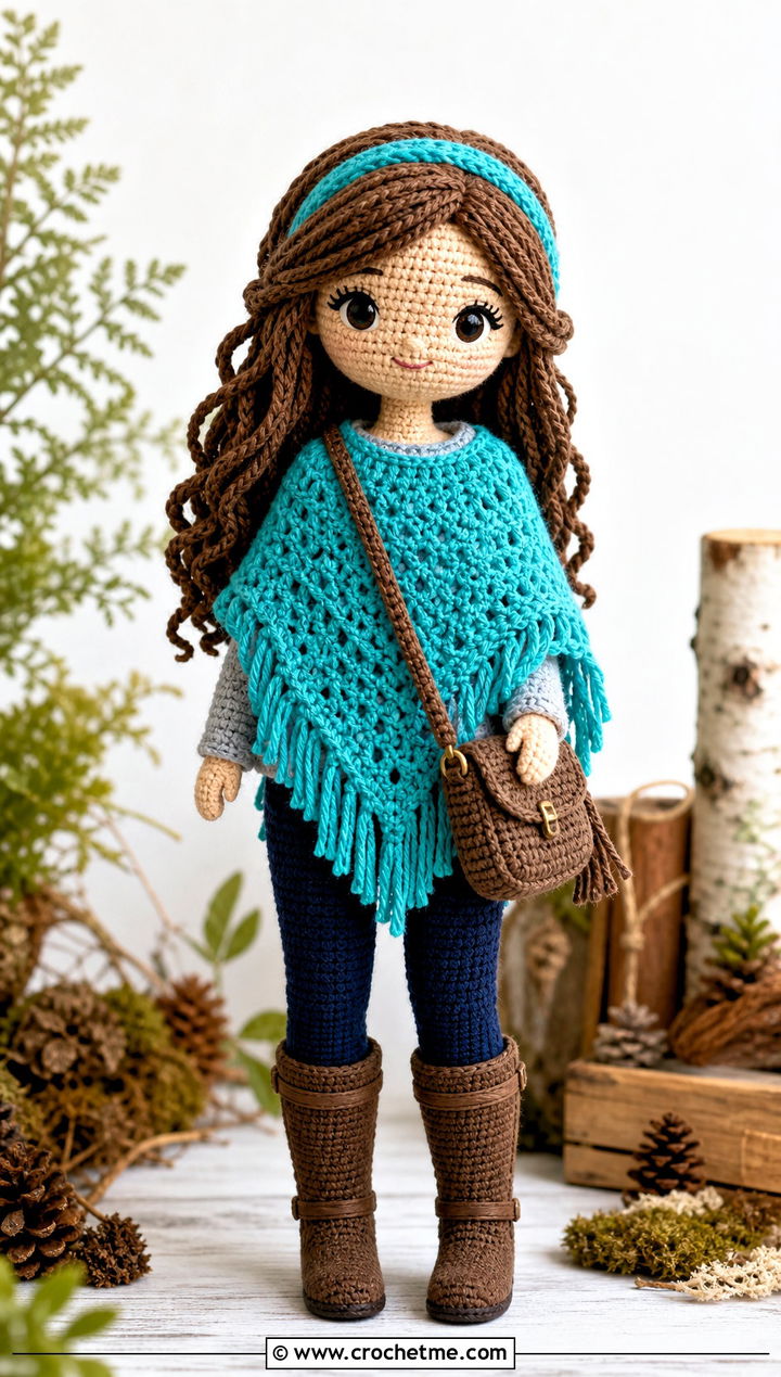 Amigurumi Poncho With Leggings And Boots - 25 amigurumi outfits ideas