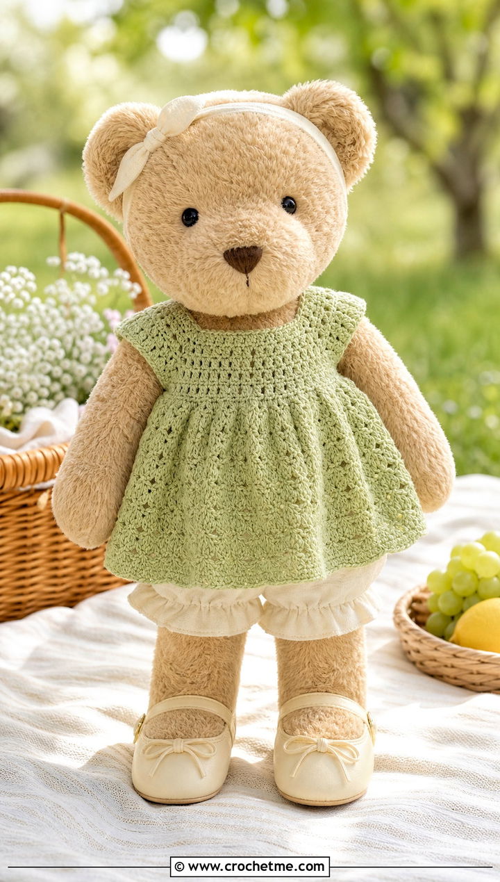 Babydoll Crochet Dress With Bloomers - 35 crochet jellycat clothes and outfit ideas