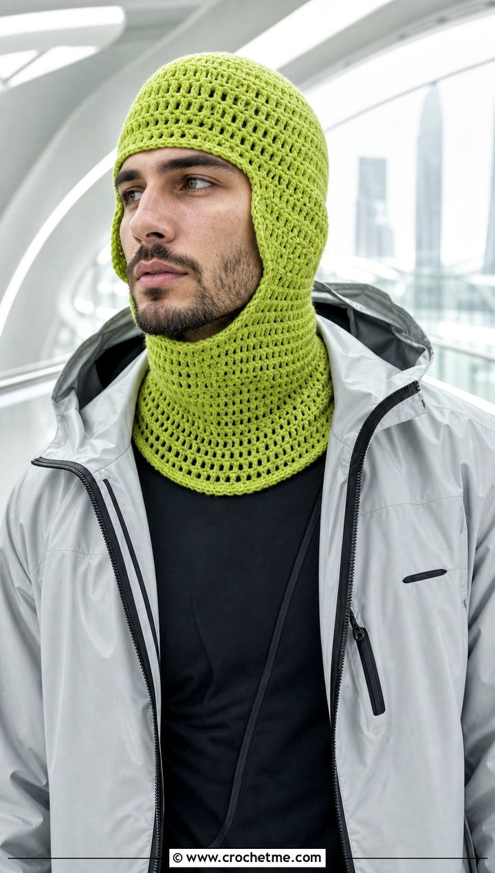Balaclava Crochet Earflap Hat With Technical Shell - 20 Mens Crochet Earflap Hat outfit ideas