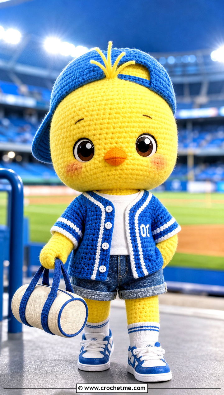 BbokAri Crochet Baseball Jersey Outfit - 35 skzoo crochet outfits ideas