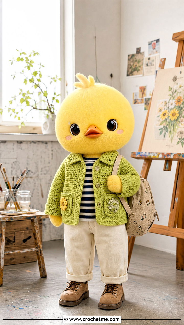BbokAri Crochet Chore Jacket Outfit - 35 skzoo crochet outfits ideas