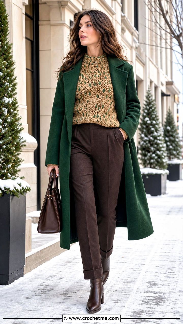 Beige Chunky Crochet Sweater With Wool Coat - 15 Beige Crochet Sweater On Hanger outfit ideas