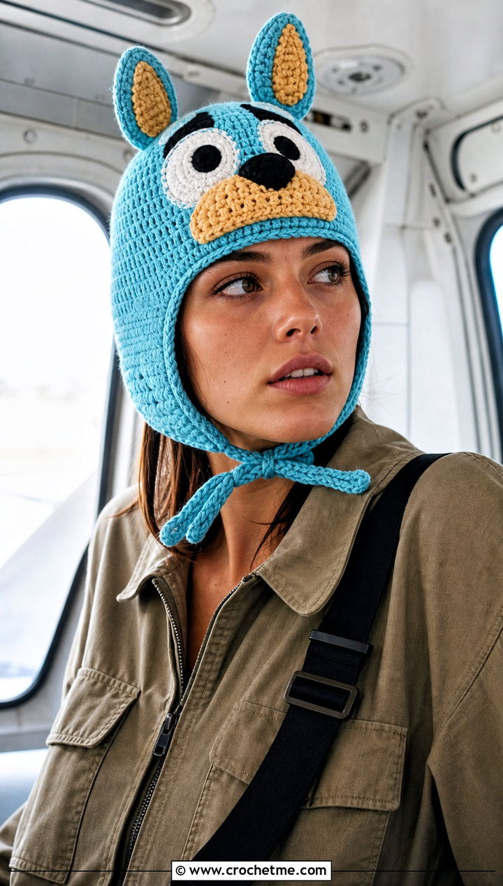 Bingo Crochet Aviator Hat With Utility Jumpsuit - 25 bingo crochet hat outfit ideas