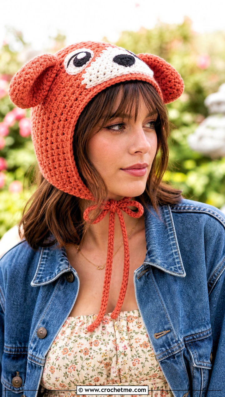 Bingo Crochet Bonnet Hat With Prairie Dress - 25 bingo crochet hat outfit ideas