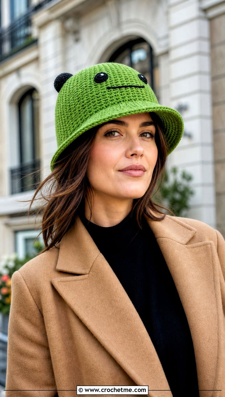 Bingo Crochet Cloche Hat With Tailored Coat - 25 bingo crochet hat outfit ideas