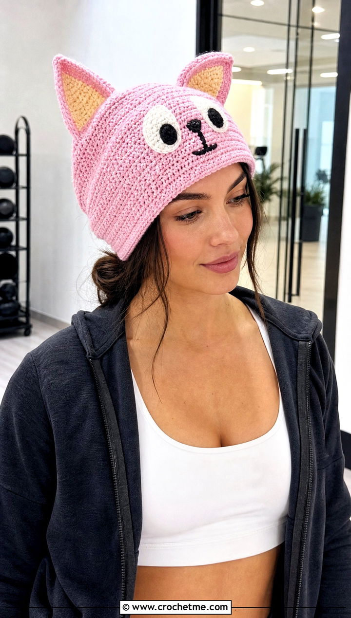 Bingo Crochet Slouchy Beanie With Leggings - 25 bingo crochet hat outfit ideas