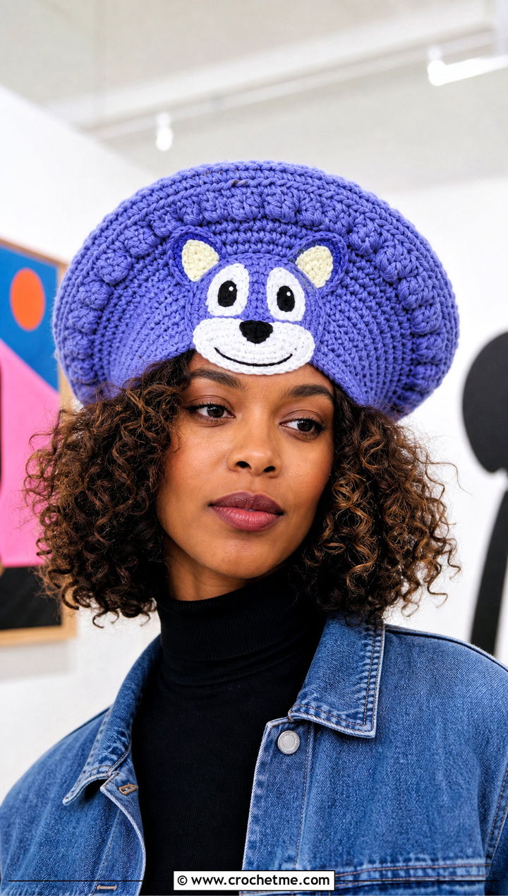Bingo Crochet Tam Hat With Artsy Outfit - 25 bingo crochet hat outfit ideas