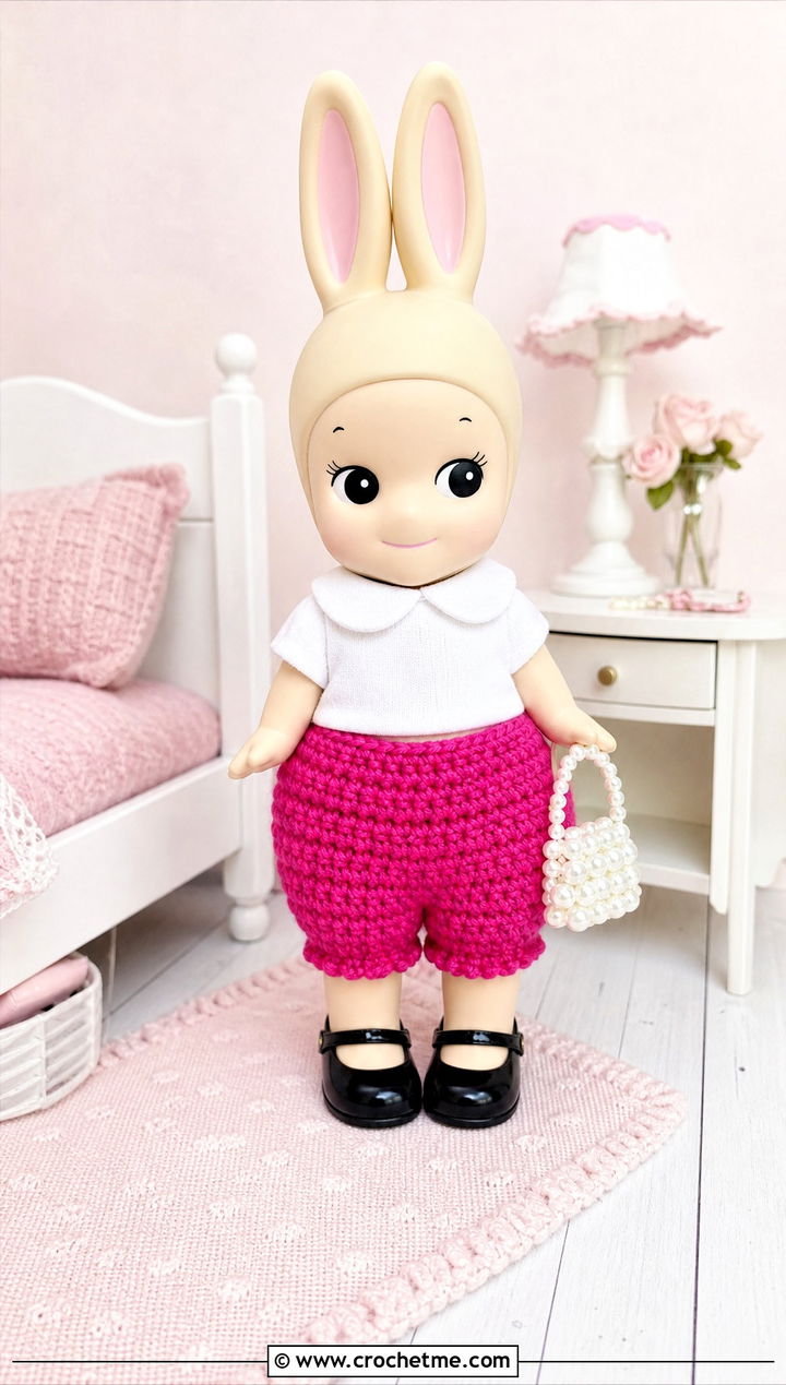 Bloomer Crochet Sonny Angel Pants With Peter Pan Collar Top - 20 Crochet Sonny Angel Pants outfit ideas