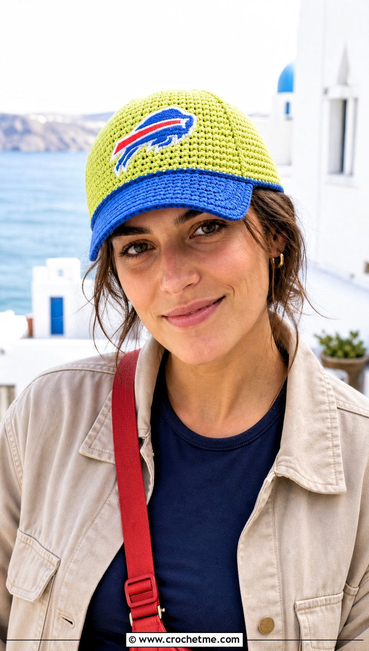 Buffalo Bills Crochet Baseball Cap With Utility Outfit - 25 Buffalo Bills Crochet Hat outfit ideas