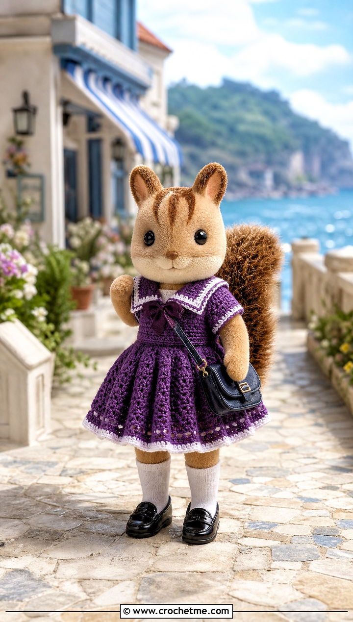 Calico Critters Crochet Sailor Dress With Loafers - 25 Calico Critters Crochet Clothes and outfit ideas