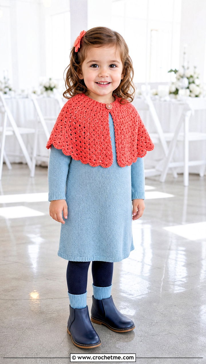 Capelet Crochet Carseat Poncho With Sweater Dress - 25 Crochet Carseat Poncho outfit ideas