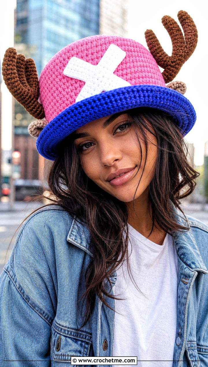 Classic Chopper Crochet Top Hat With Wide Leg Jeans - 25 chopper crochet hat outfit ideas