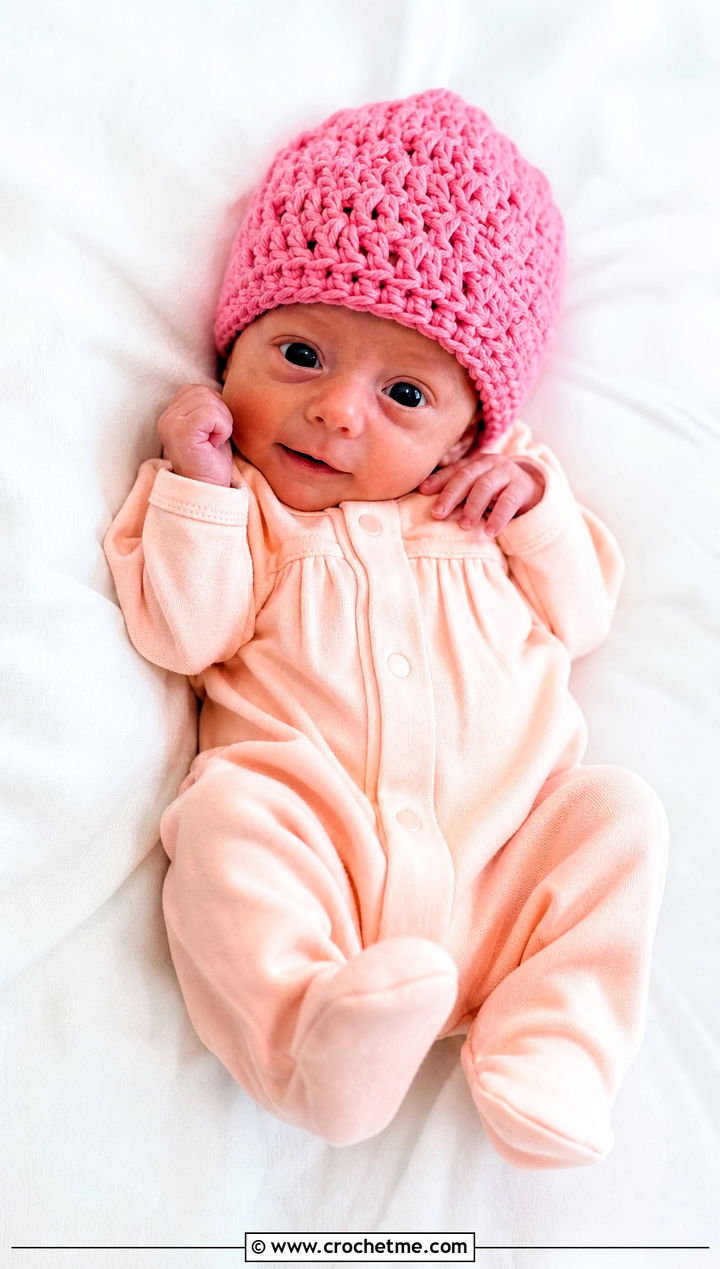 Cluster Stitch Preemie Crochet Hat With Celebration Jumpsuit - 25 premie crochet hat outfit ideas