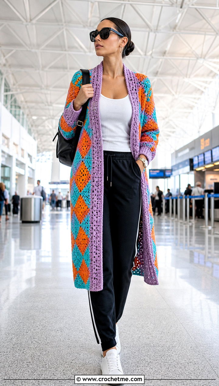 Coatigan Howl Crochet Coat With Track Pants - 25 howl crochet coat outfit ideas