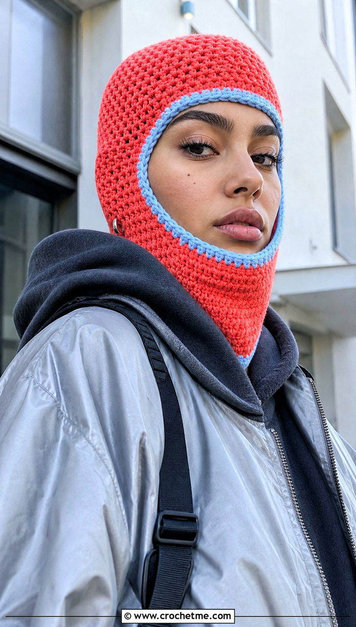 Colorado Crochet Balaclava With Bomber Jacket - 15 Colorado Crochet Hat outfit ideas