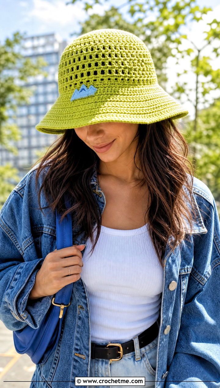 Colorado Crochet Bucket Hat With Denim Jacket - 15 Colorado Crochet Hat outfit ideas
