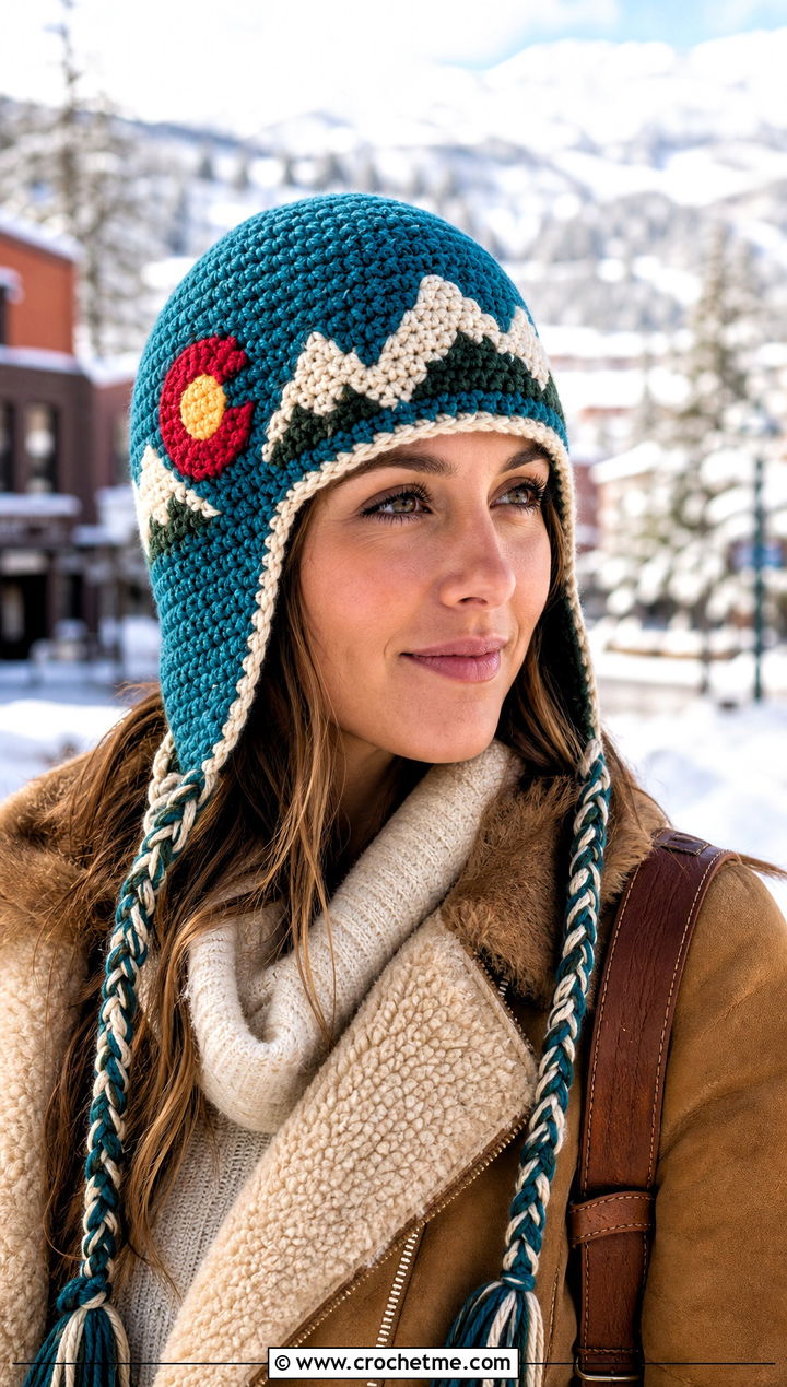 Colorado Crochet Earflap Hat With Shearling Jacket - 15 Colorado Crochet Hat outfit ideas