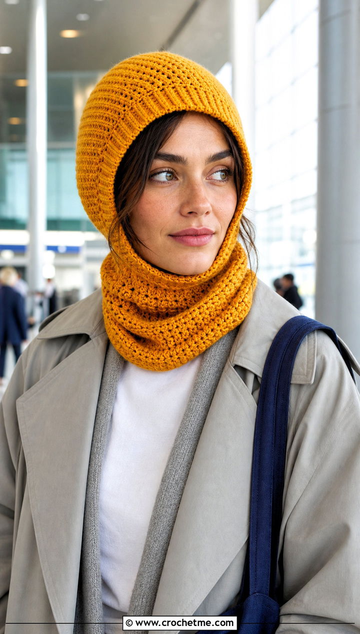 Convertible Crochet Balaclava With Airport Outfit - 25 easy crochet balaclava outfit ideas