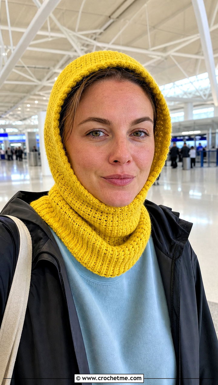 Convertible Hooded Balaclava With Matching Sweat Set - 30 hooded crochet balaclava outfit ideas