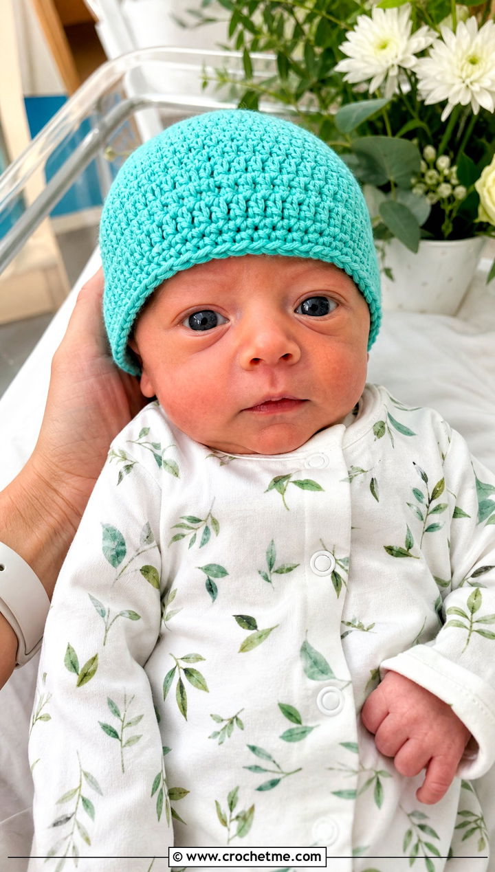 Cotton Hope Preemie Hat With Front Snap Pajamas - 30 crochet premie hats outfit ideas