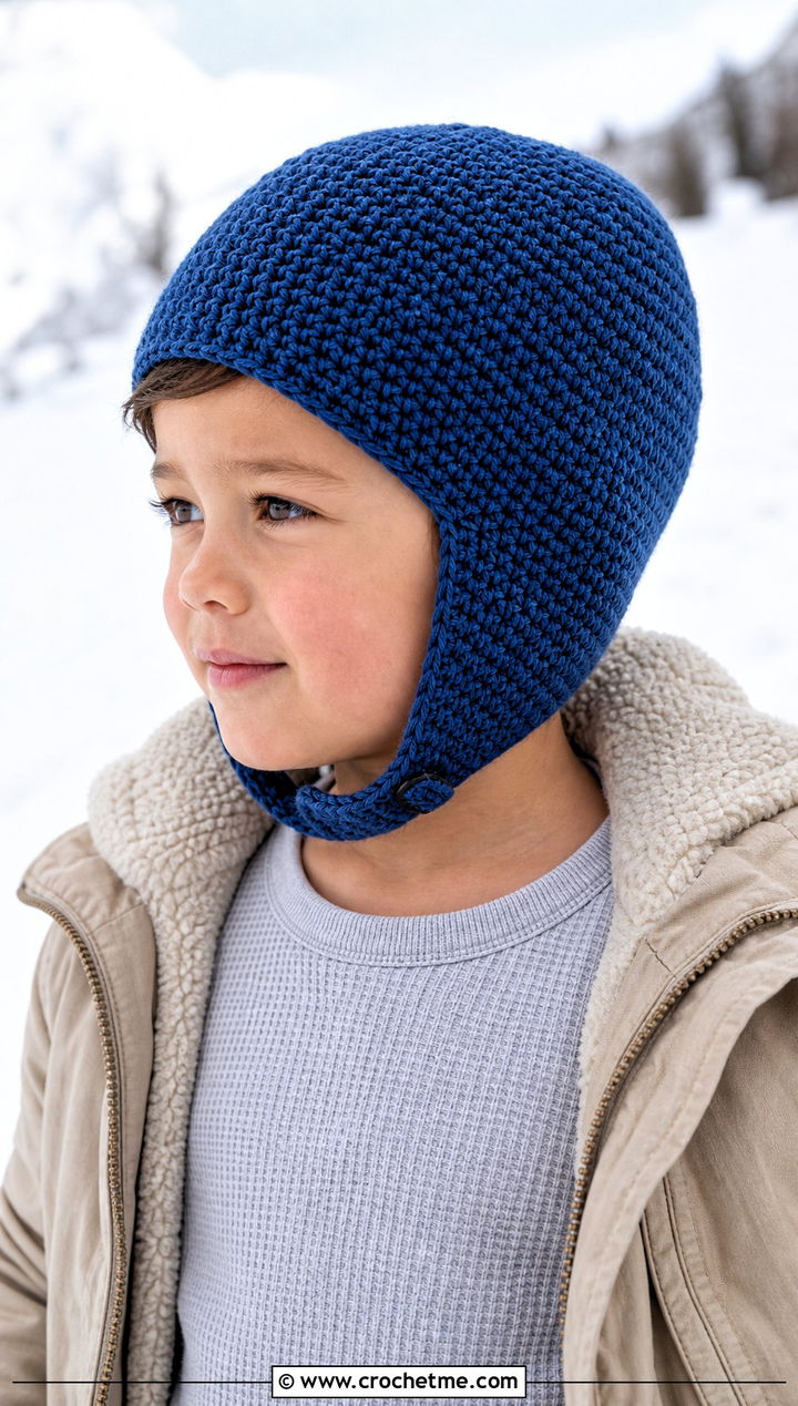 Crochet Aviator Hat With Sherpa Jacket - 15 Childs Crochet Hat outfit ideas