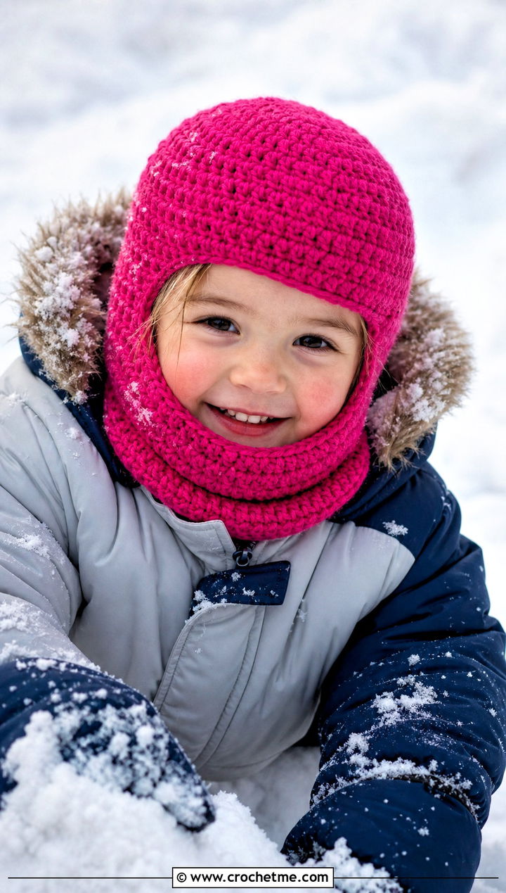 Crochet Balaclava Hat With Snowsuit - 25 crochet childs hat outfit ideas